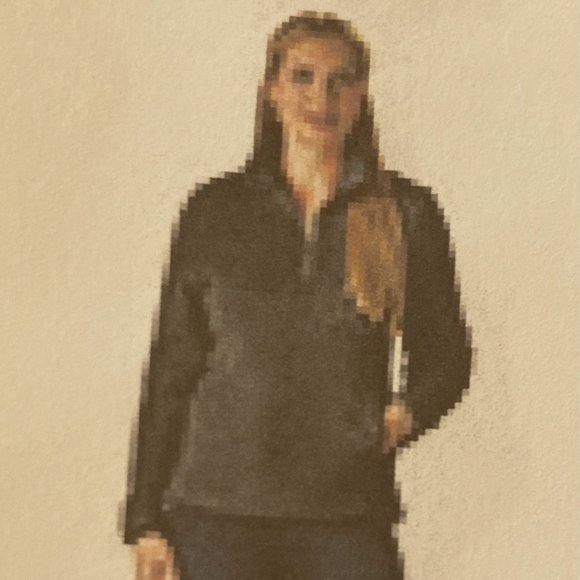 Nuvano Jackets & Blazers - Nuvano Womens Blue Plush Fleece Quarter-Zipper Pullover Jacket-Size, S,M.L,XL